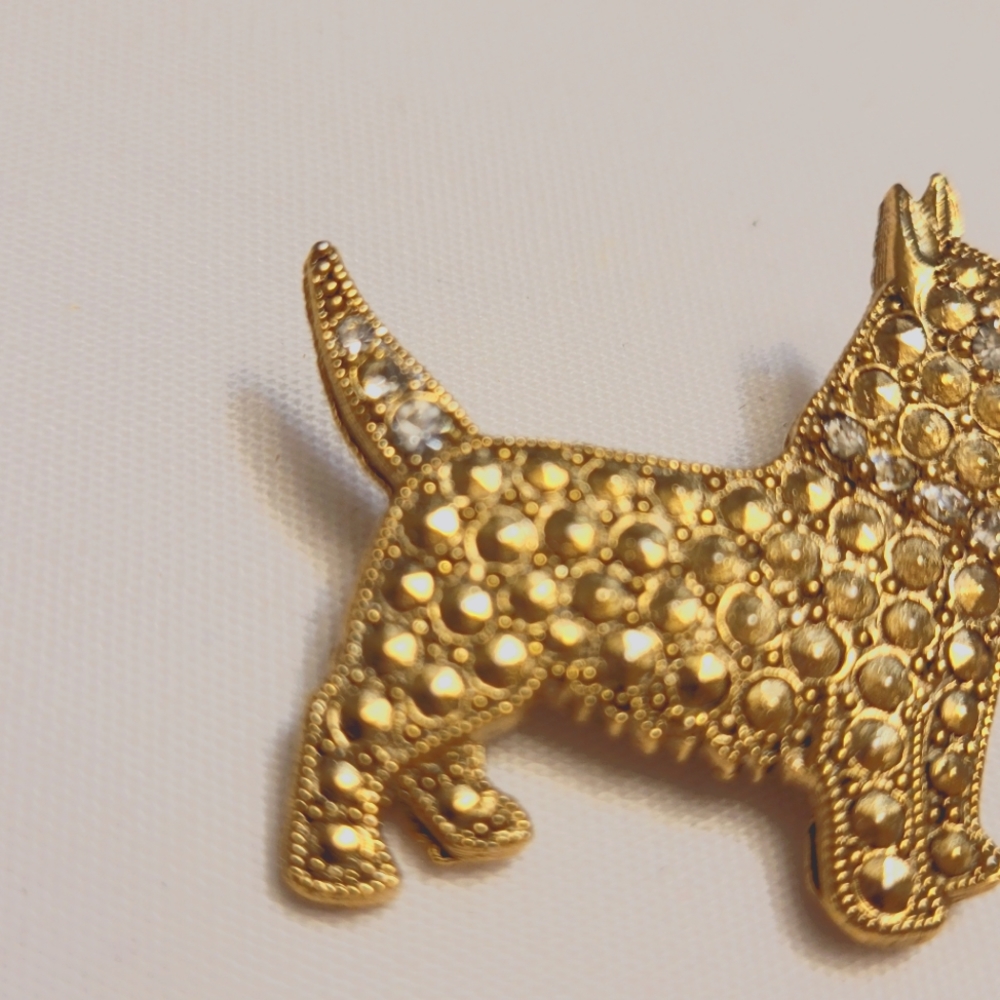 Vintage Scottish Terrier Dog Brooch - Picture 3 of 5
